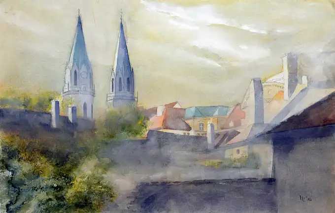 Blick zum Stift von der Karl Resperger Gasse